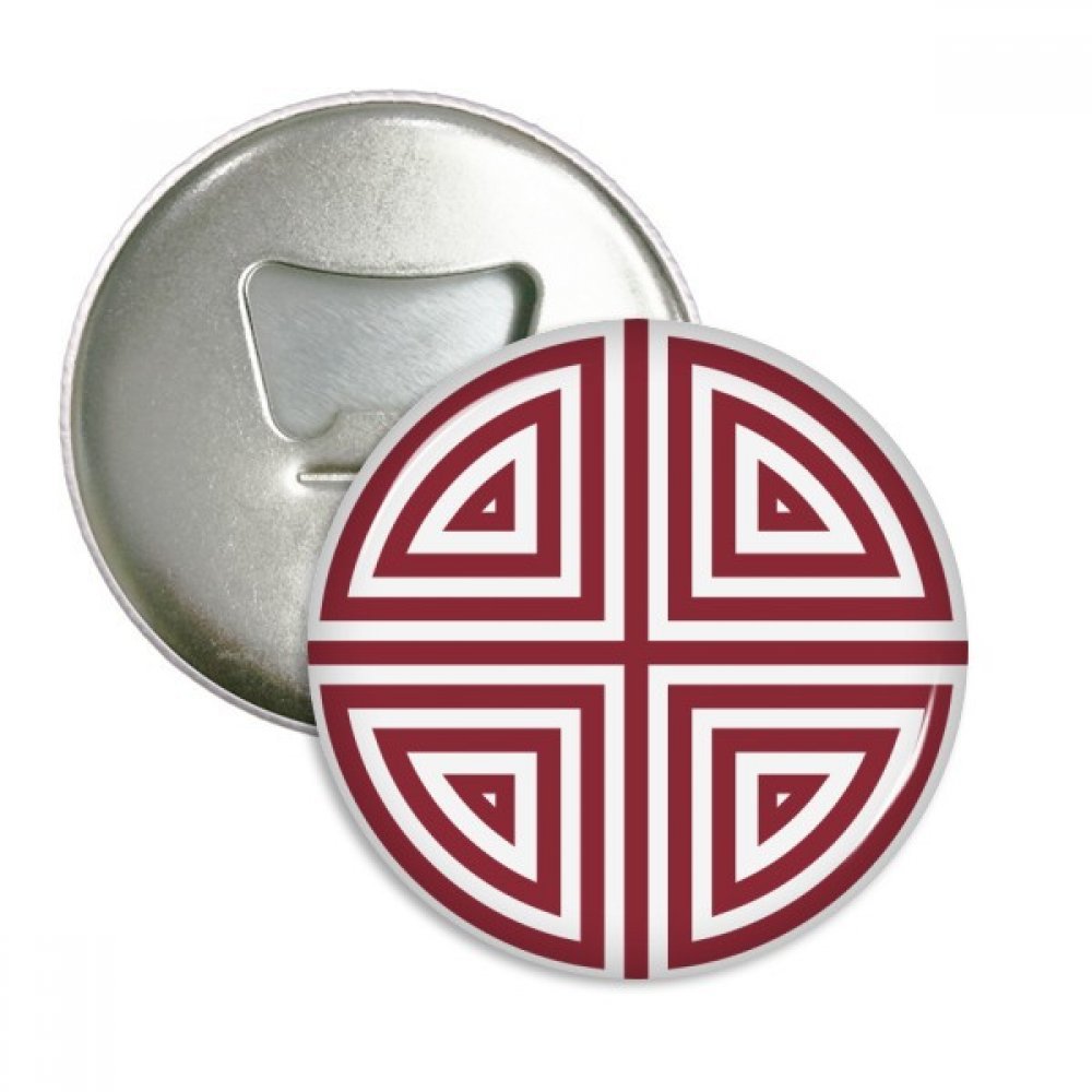 Chine Traditionnelle Quatre Symbole Bouteille Ronde ouvreur aimant badge frigo