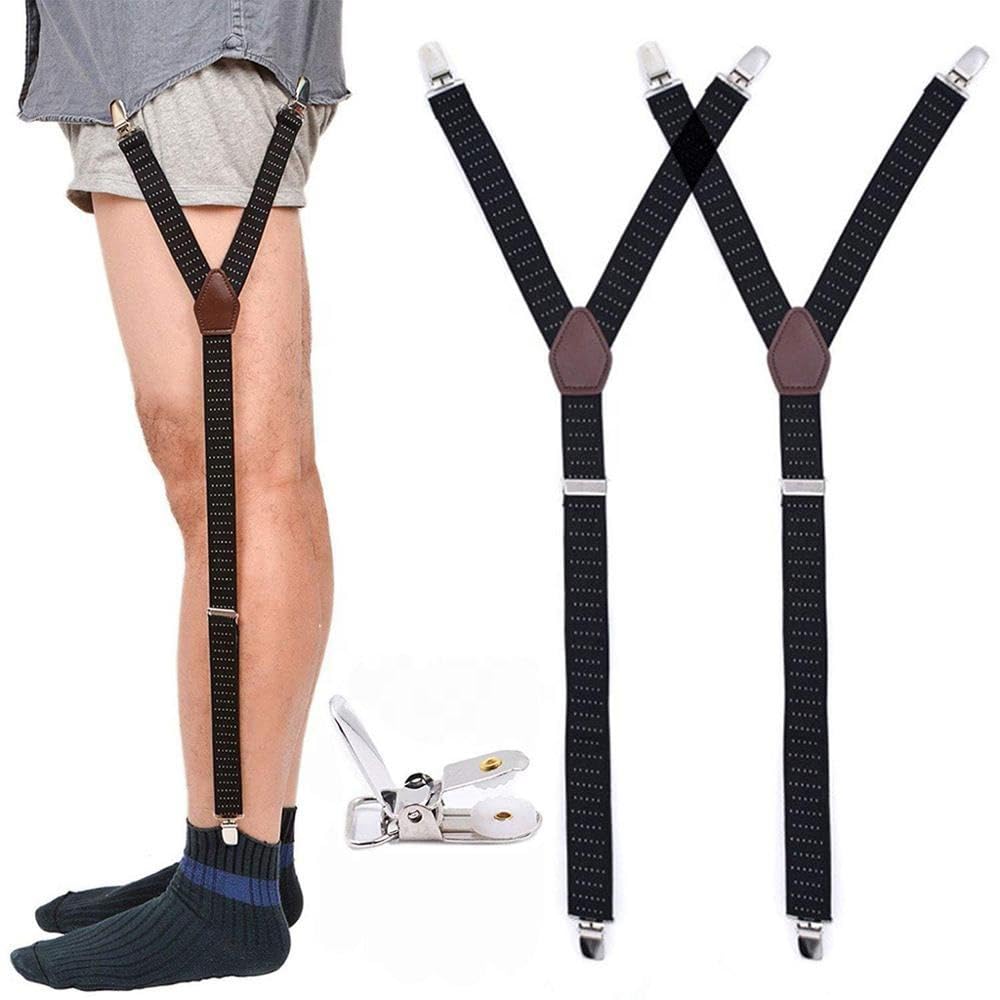 kavyara Unisex Y-Shirt Tuck Belt Suspender | Stretchable Adjustable Shirt Holder Belt | Anti-Wrinkle Shirt Stays for Men & Women | Comfortable Elastic Shirt Tucker for Formal Wear-picture-41