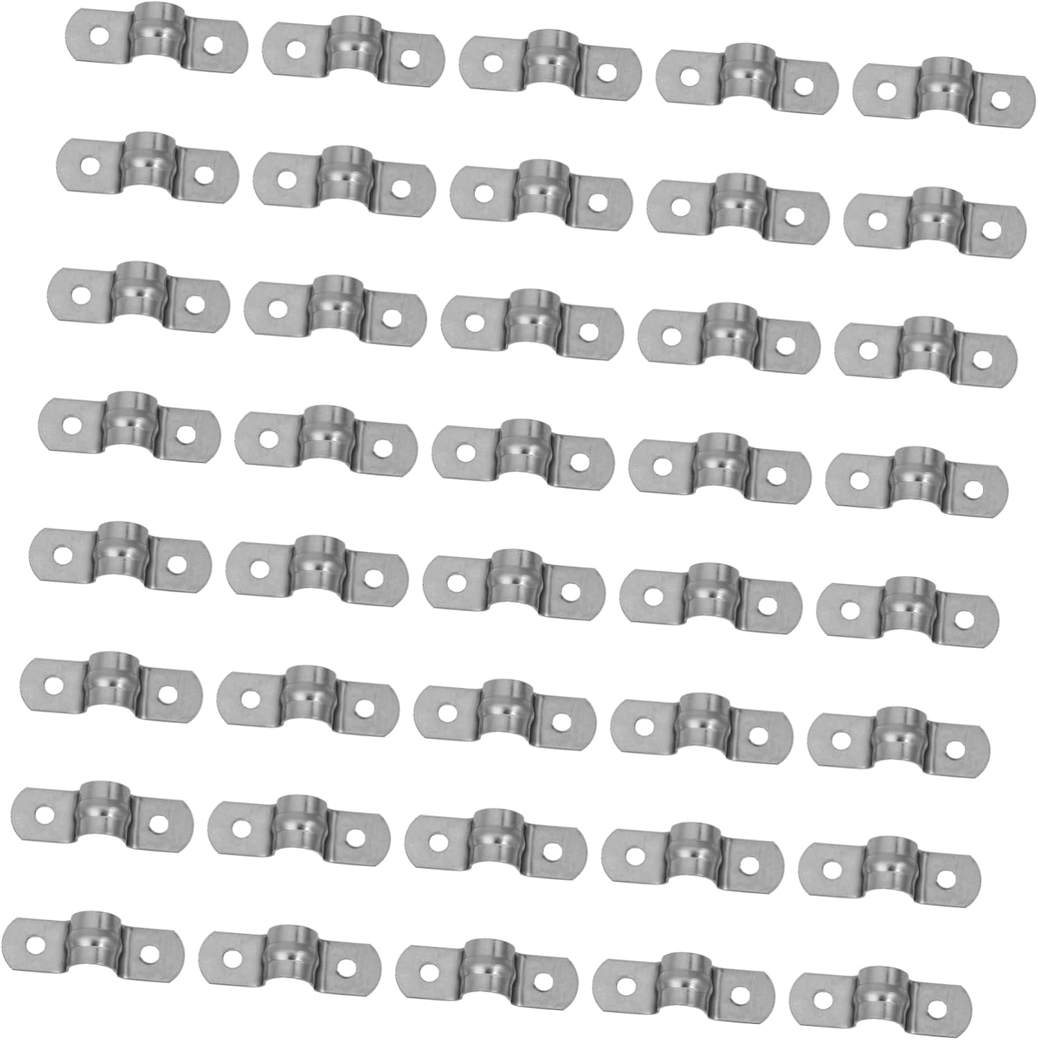 40Pcs 304 Stainless Steel U Shaped Hose Clamps Heavy Duty Tube Strap Clips for Industrial Use Adjustable Tension Design