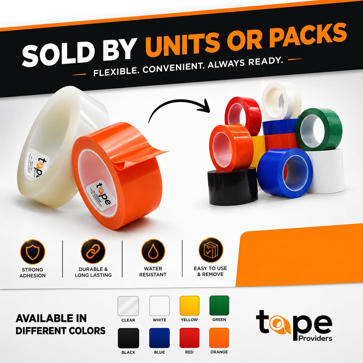 WOD Vapor Barrier & Greenhouse Repair Tape – 3 Inch x 108 Ft Black Polyethylene Film, UV-Resistant, Waterproof Seam Tape for Crawl Space, RV, Marine, and Agriculture Applications