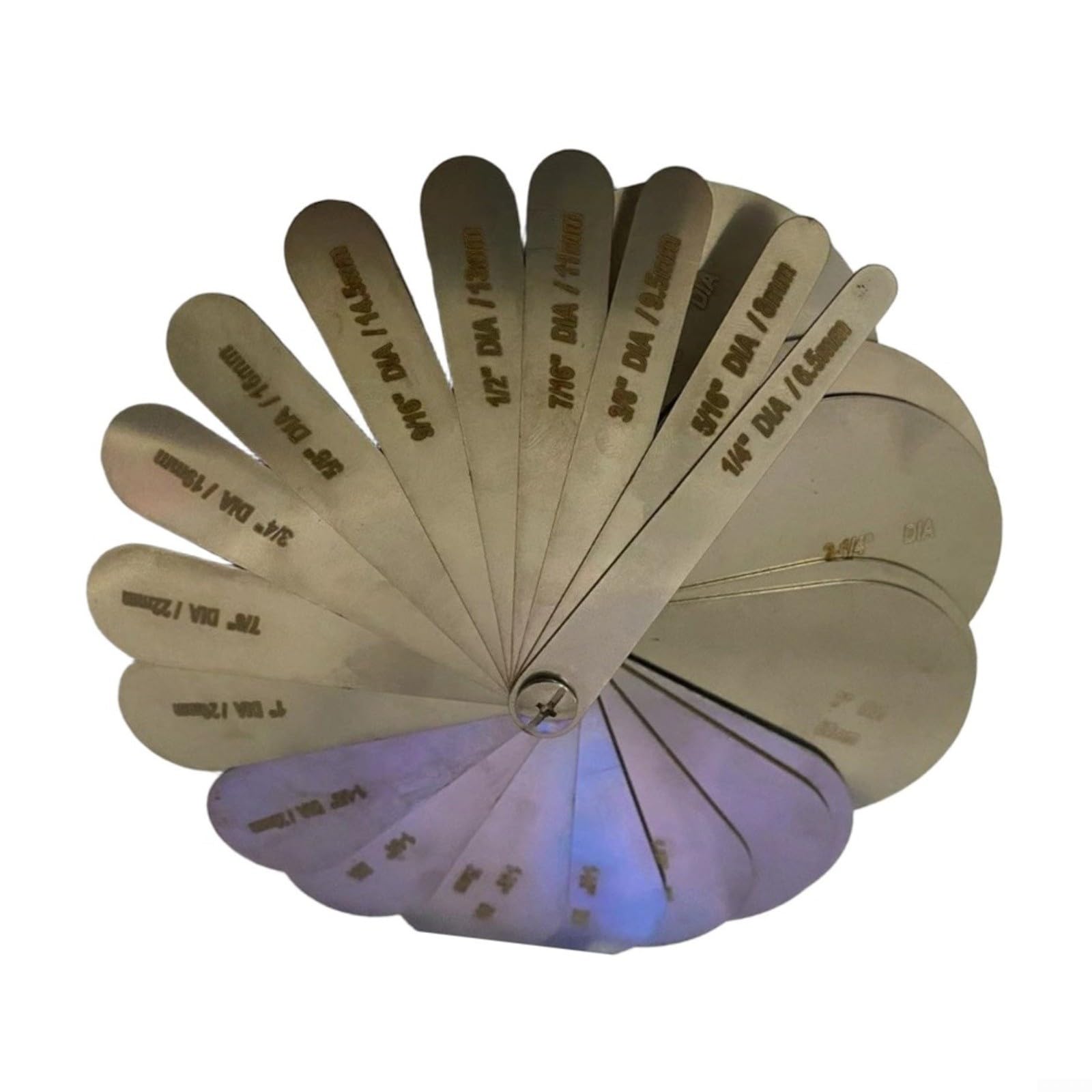 Medidor de ranuras de cuerda para poleas de 6,5 – 54 mm y 1/4 – 2 – 1/2 pulgadas de diámetro, herramienta de prueba portátil para una inspección rápida del ángulo de ranura y profundidad de desgaste