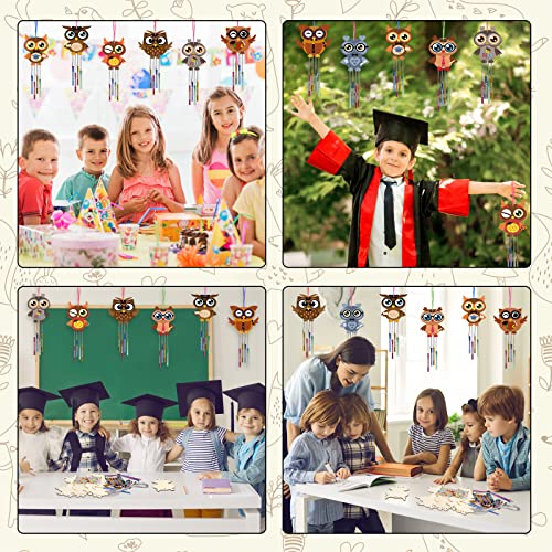 Fennoral 9 Pack Wind Chime Kit For Kids Make Your Own Owl Wind Chime For Girls Boys Back To School Craft Diy Paint Owl Craft For Preschool First Day Of School Art Project Classroom Decoration #TOP5
