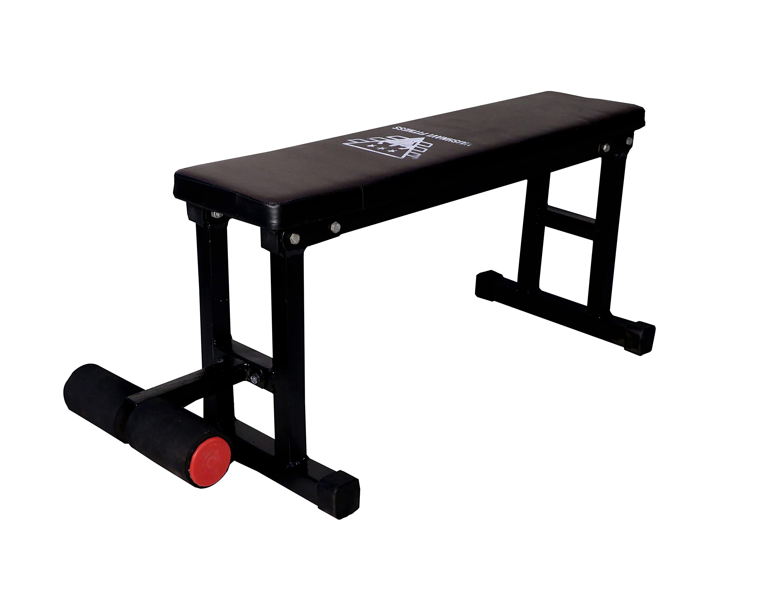 VAISHNAVI FITNESS Foldable Flat Gym Bench For Home Workout with Leg Extension Multipurpose Exercise Bench Press Weight Strength Training (Black) Weight Capacity 350 Kgs-image-35