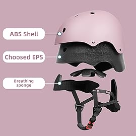 Glaf Toddler Helmet Kids Bike Helmets for 2-8 Years Old Baby Girls Boys Multi-Sport Helmet Adjustable Skateboard Bicycle Helmet Lightweight 3 Sizes for Toddler to Youth (Baby Pink, Small)