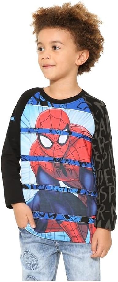 Desigual Spider - Camiseta de manga larga Schwarz 14 años : Amazon.es: Ropa