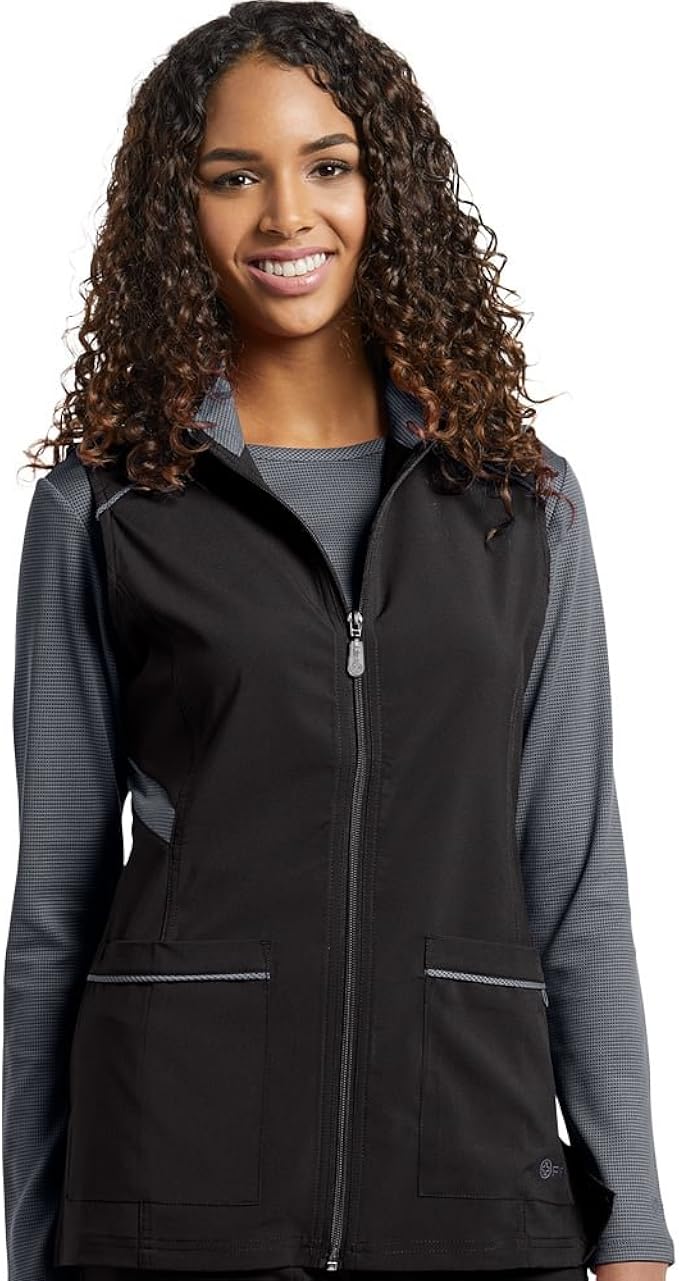 white cross scrub jacket