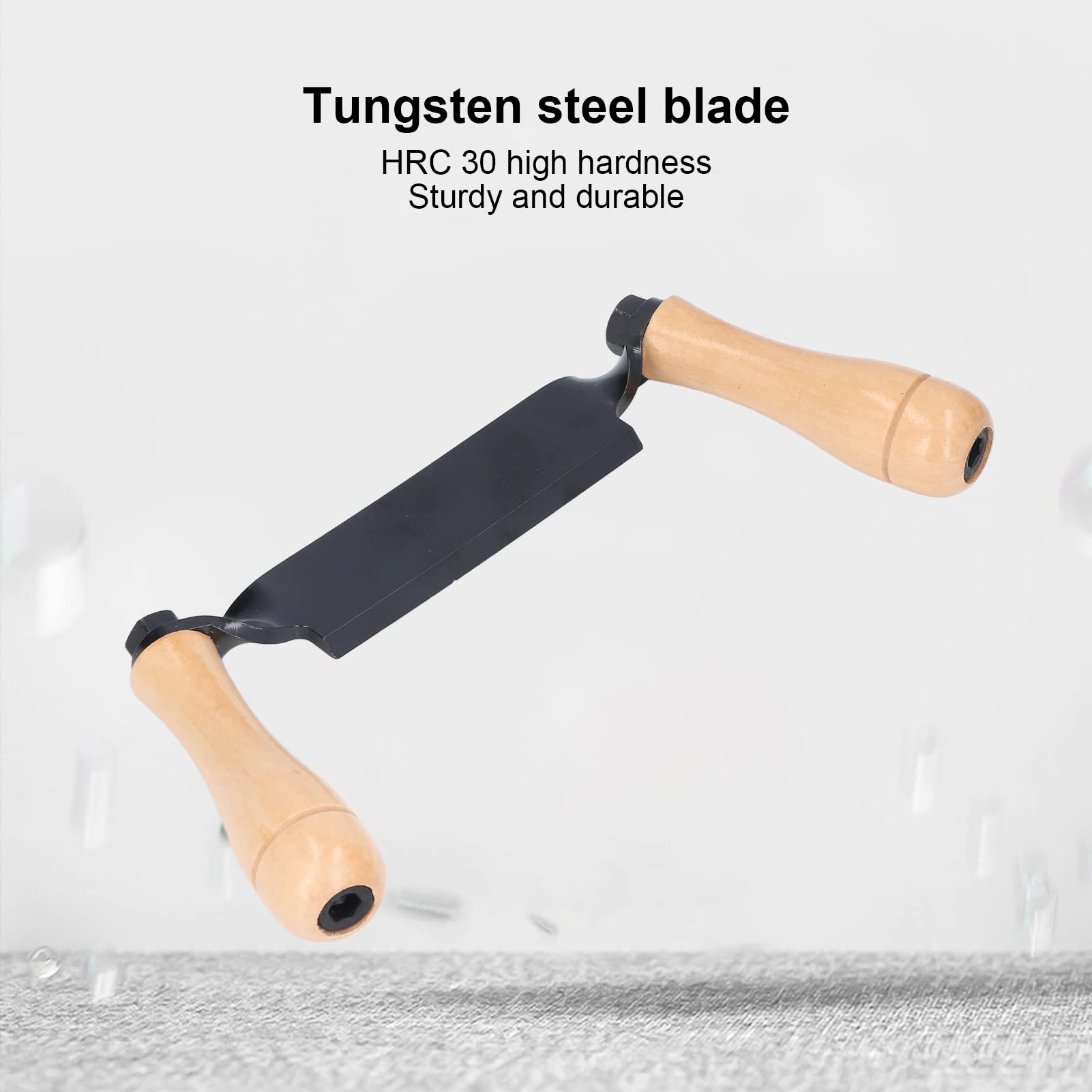 Gerades Ziehmesser Straight Draw Shave Tool 8 Zoll Holzbearbeitung Entrindungswerkzeug mit Holzgriff