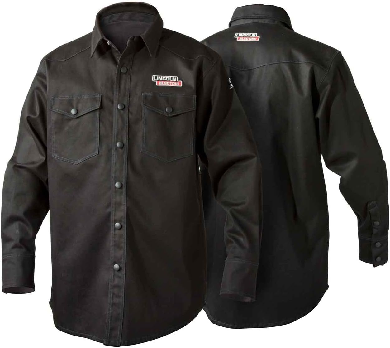 Lincoln Electric Welding Shirt | Premium Flame Resistant (FR) Cotton | Custom Fit | Black | 2XL | K3113-2XL image 3