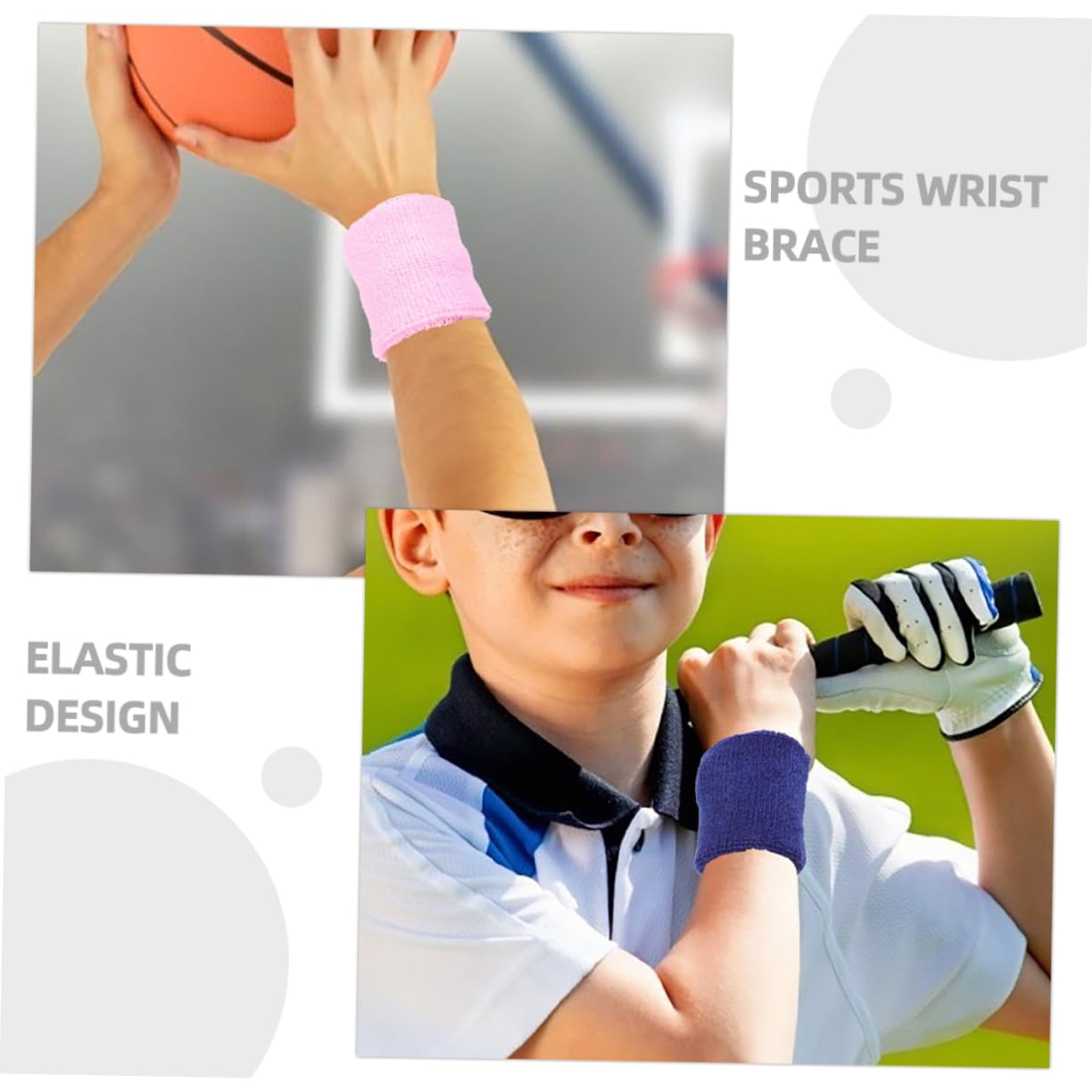 Piezas Muñequeras para Niños para La Muñeca Muñequeras Correa para La Muñeca Bandas De Sudor De Tenis para as Protector De a De Baloncesto