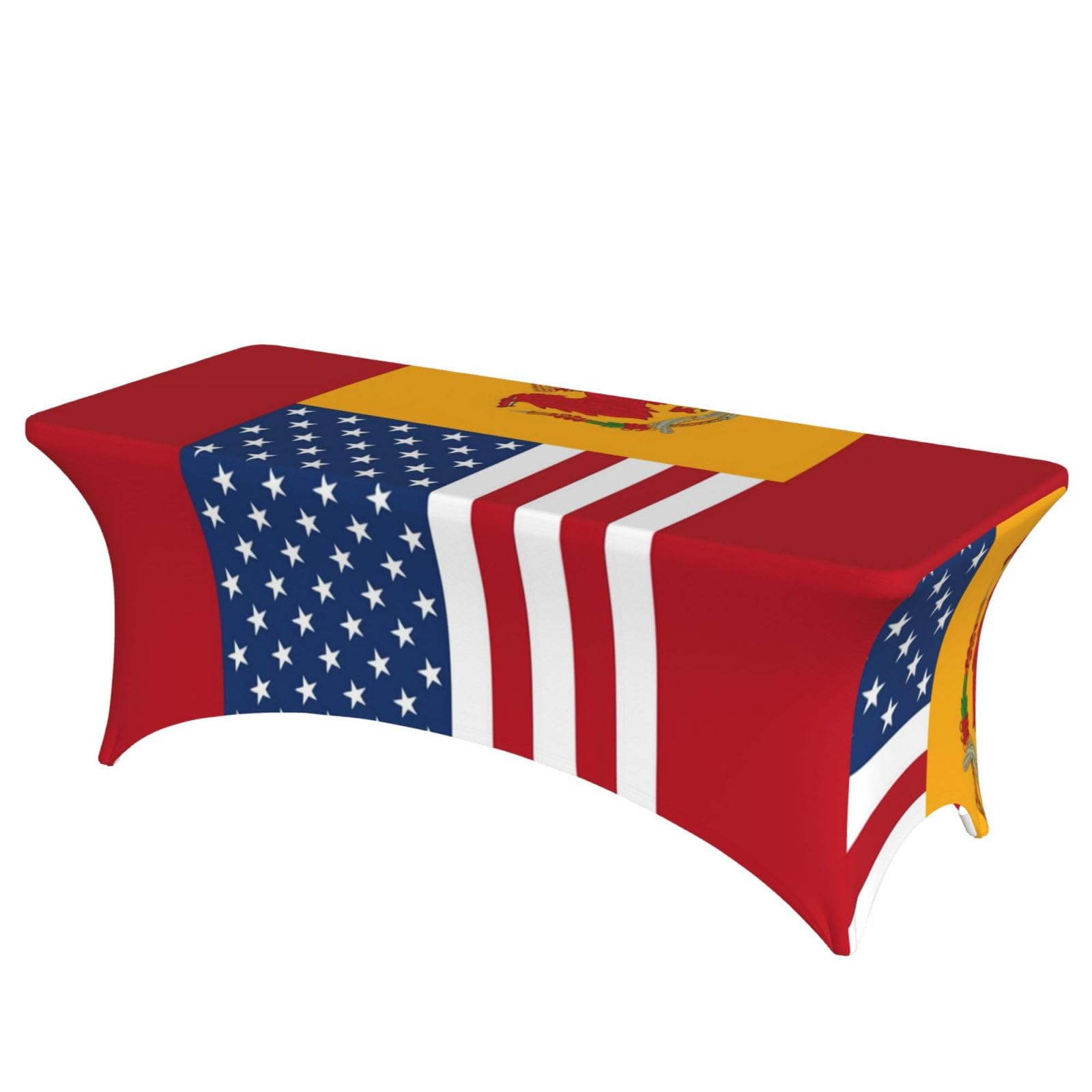 Nappe élasthanne 1,8m drapeau américain espagnol extensible
