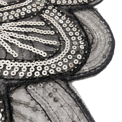 Vintage Lace Shawls 1920s Sequin Beaded Elegant Capelet Mesh Handmade Wraps Wedding Evening Dresses Party Flapper Cape2