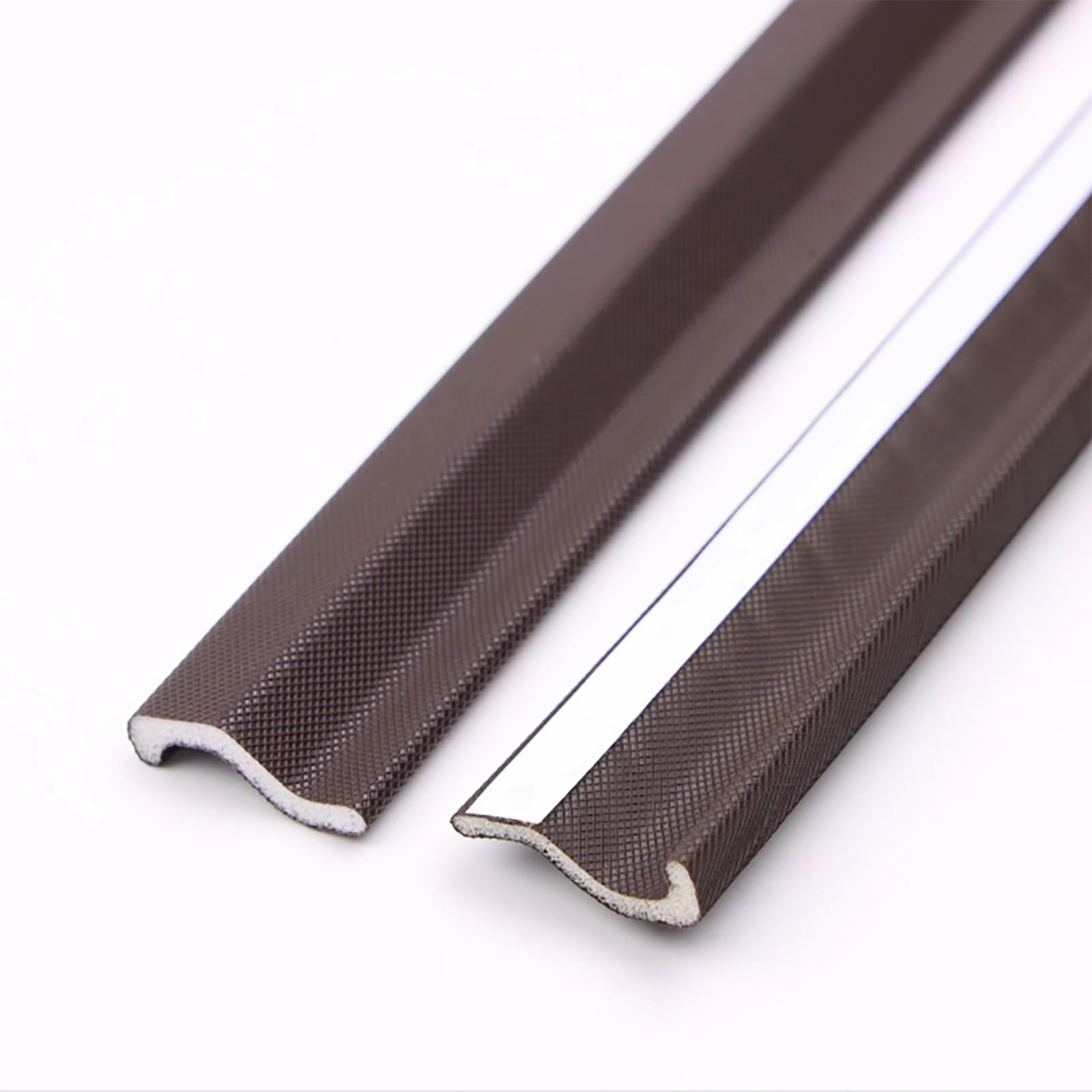 5M/197 Inch Window Weather Stripping Door Seal Strip, Brown, Draft Stoppers for Bottom of Doors, Self Adhesive PU Foam Weather Strip for Window and Door Insulation, Door Sweep for Interior Doors