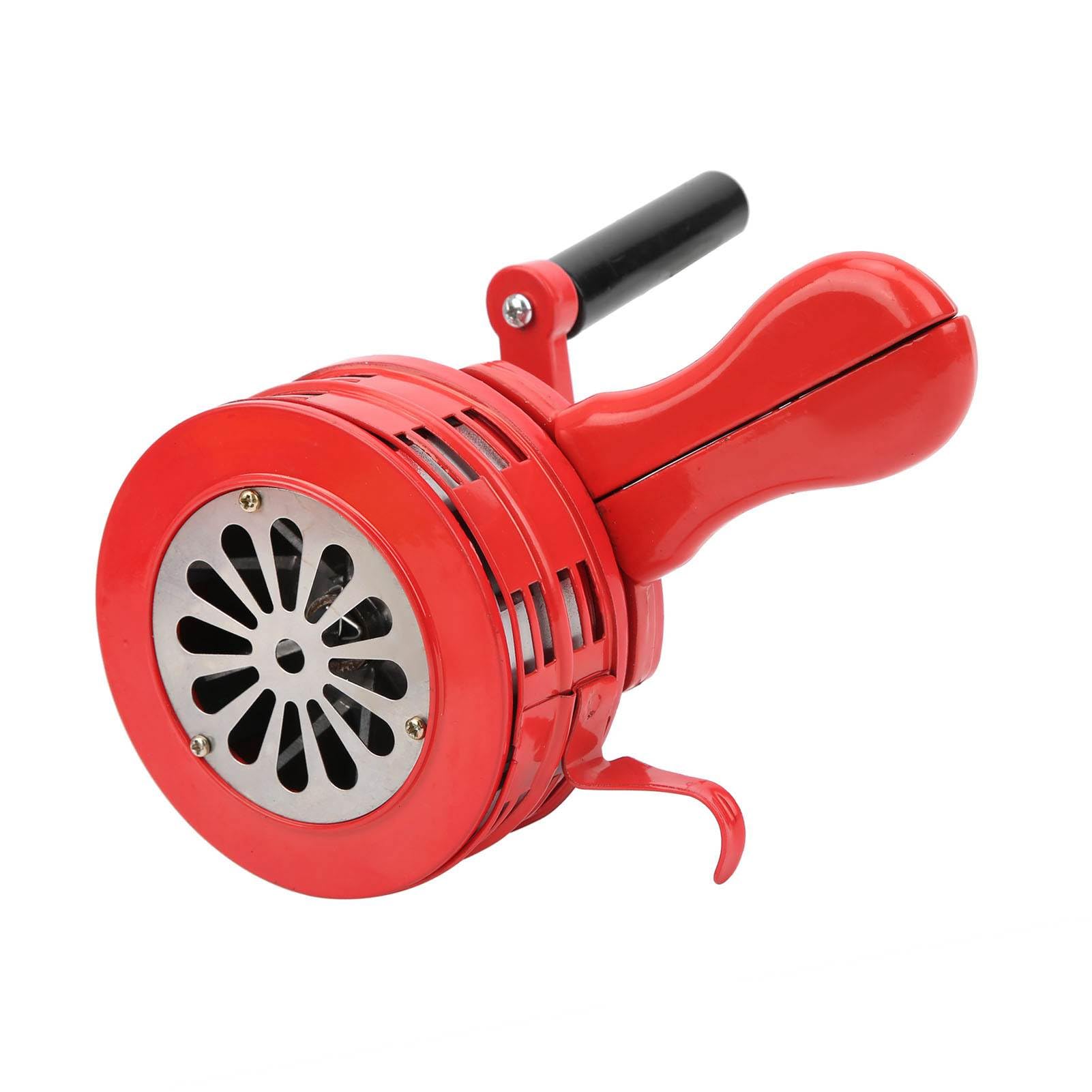 Hand Crank Siren Red Portable Manual Operated Alarm for Schools Troops Alarming 120DB Its Compact Size Lightweight Is to Carry This It Wher Ensu You