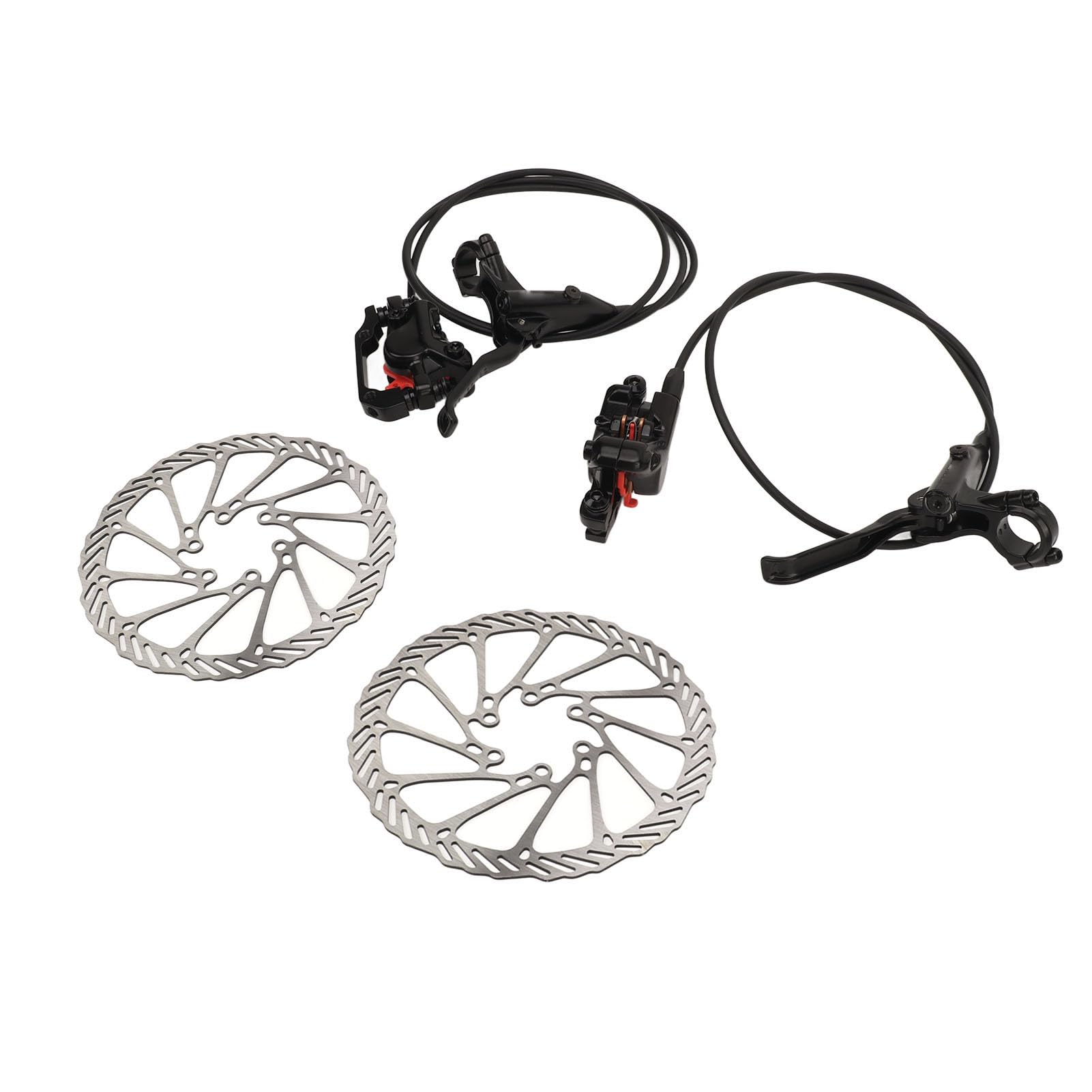 Kit Freno a Disco Idraulico per Mountain Bike, ingranaggio Fisso con Ruote Piccole Leggero, Costruzione in Lega di Alluminio con Prestazioni di frenata e