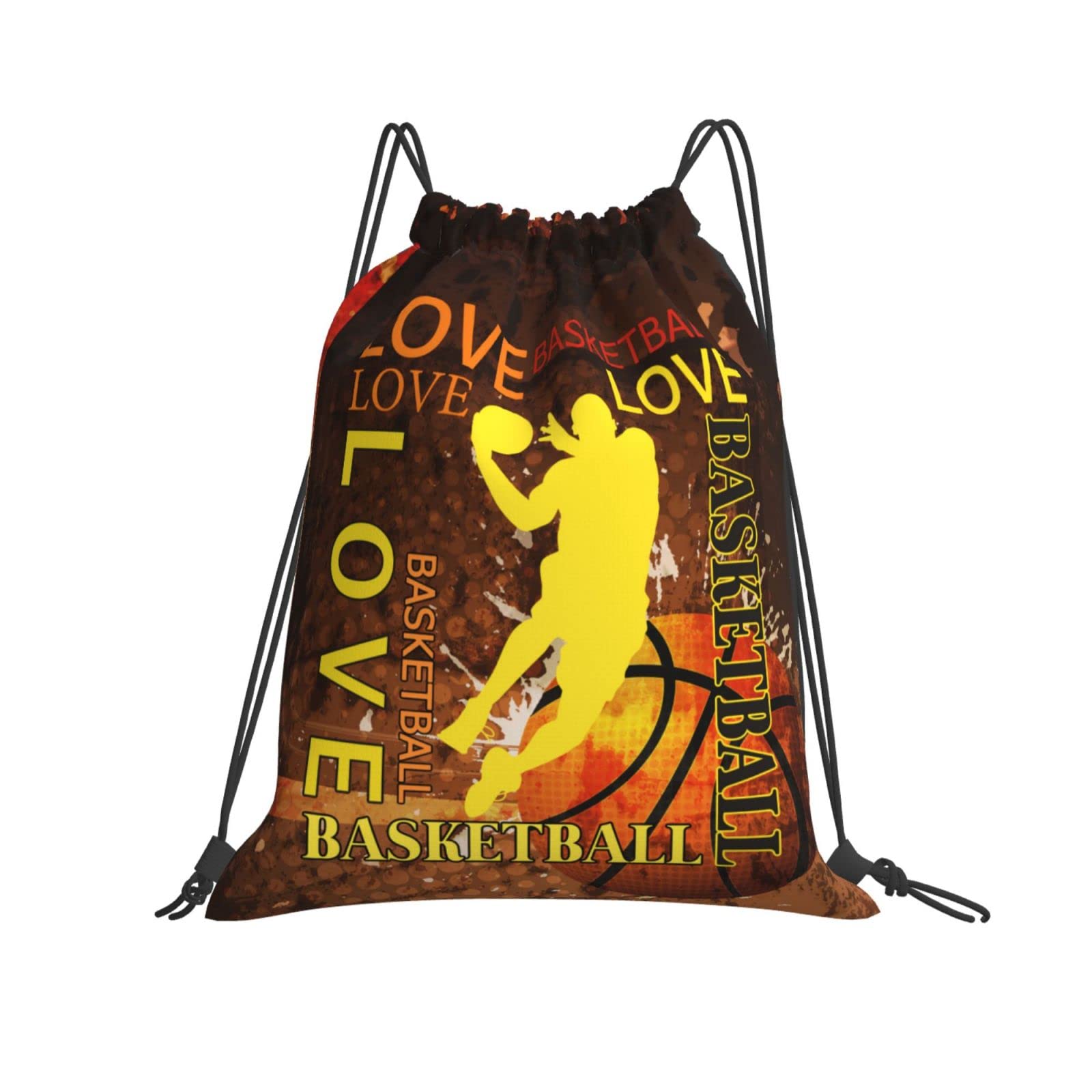 FATTTYCYColorful Football Gym Drawstring Bags Sport Waterproof Draw String Back Cinch Sack Backpack Bag For Men Women