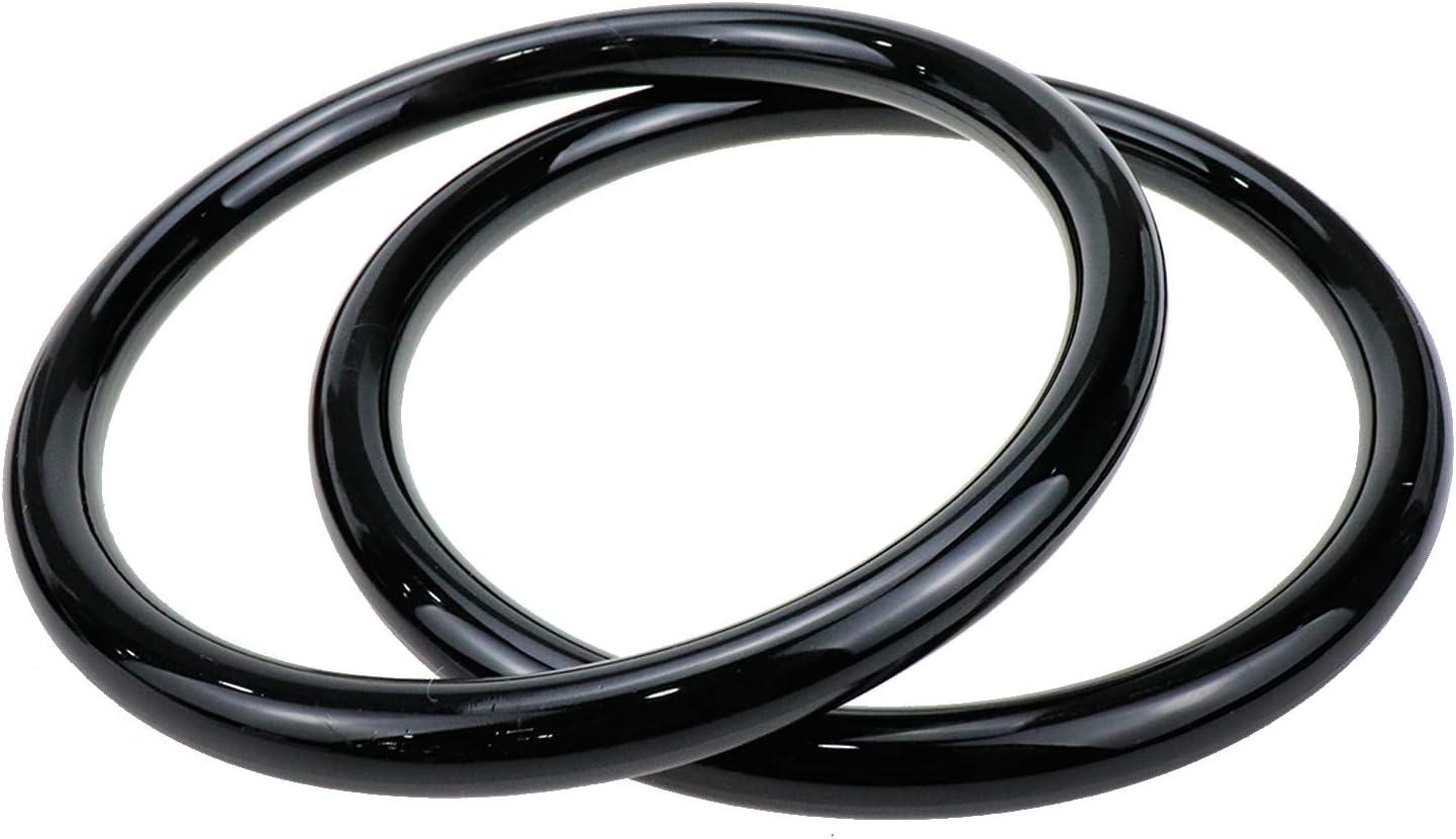 Geesatis 2 Pcs Handbag Handles Plastic Circle Bag Handles