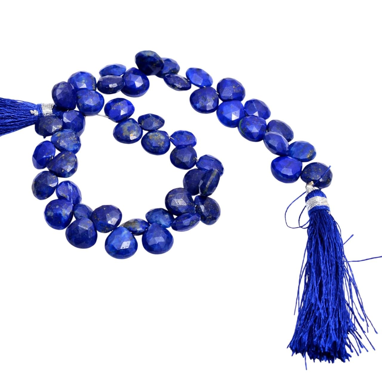 Cuentas de lapislázuli de 7-8mm para diseñar collares y pulseras artesanales 2