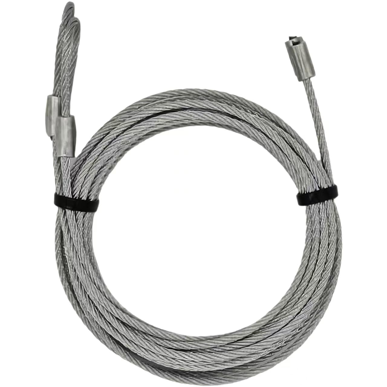 Pair of Garage Door Torsion Spring Cables - 8.6' Length, Galvanized ...