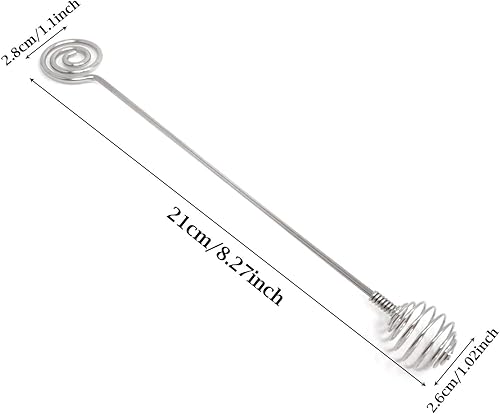 Miniatura 2 de Honbay 4 unidades de acero inoxidable miel Dipper palitos de miel cucharas de miel cucharas mezcladoras para miel derretida albúmina de chocolate
