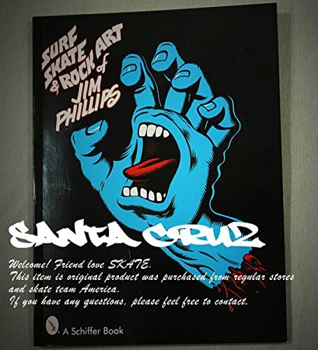 Amazon Co Jp Santa Cruz サンタクルーズ アートブック 画集 本 大 8p サンタクルーズ The Surf Skate Rock Art Of Jim Phillips Book ジム フィリップス 文房具 オフィス用品