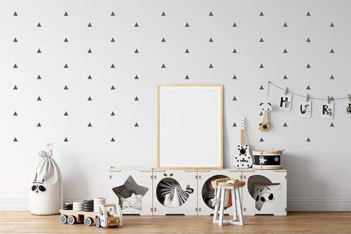 Miniatura 2 de StickerDeen Calcomanías de vinilo removibles para decoración de forma de triángulo Arizona (80 unidades) (gris oscuro)