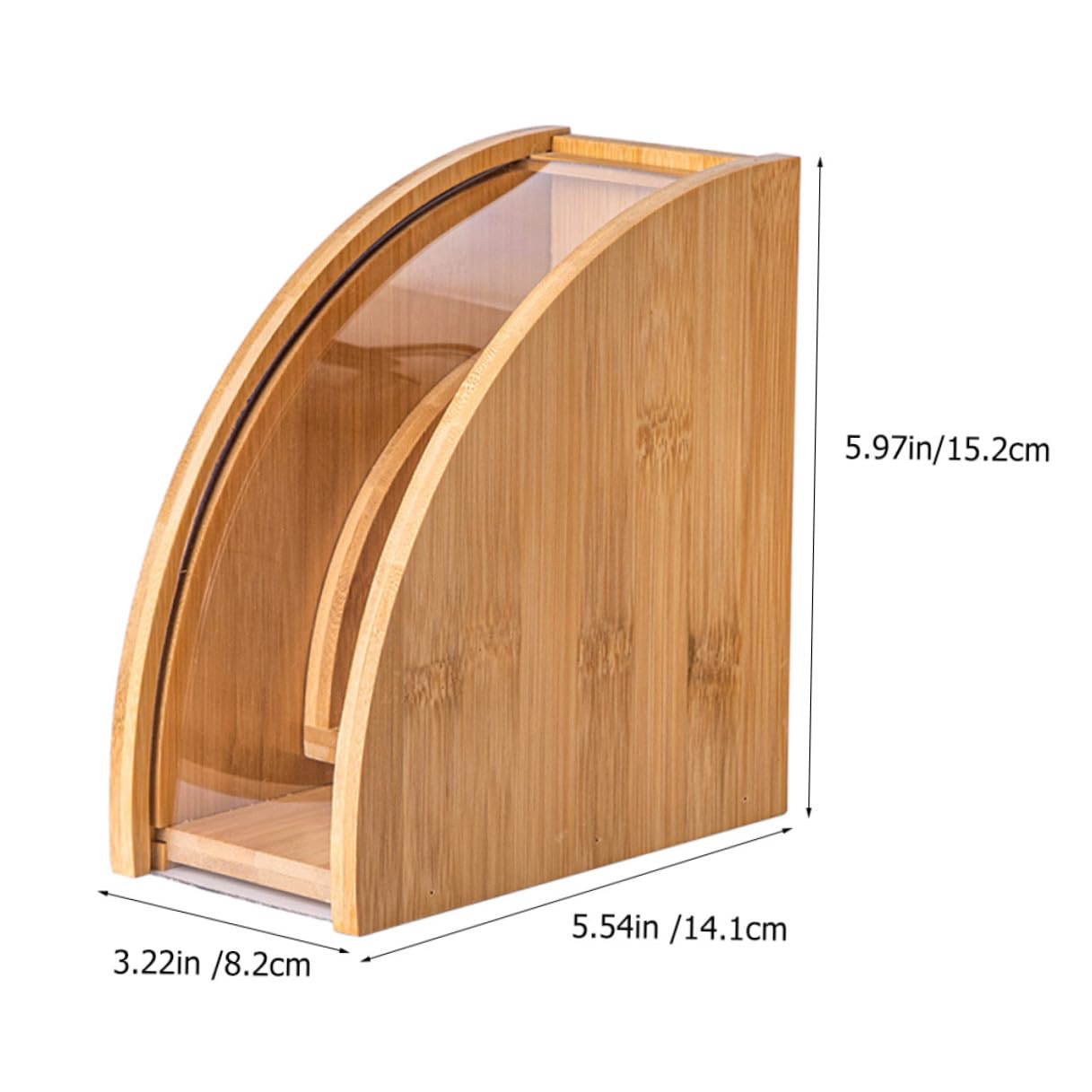 Kaffeefilter Organizer aus Holz Robuster Filterpapier Halter mit Großem Fassungsvermögen für Übersichtliche Aufbewahrung Freistehendes Design für Einfachen Zugriff Kaffeefilter