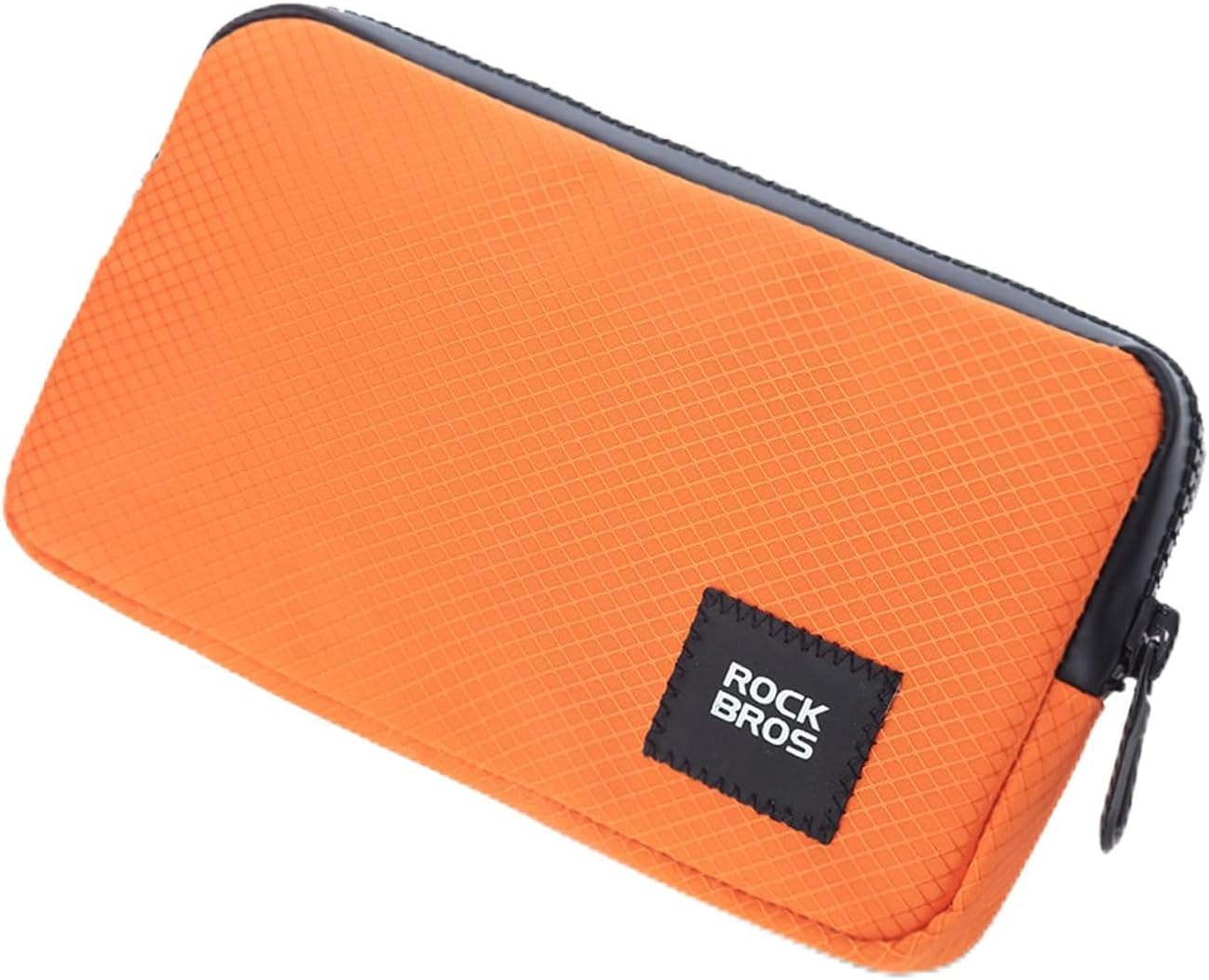 ROCKBROS Portafoglio Cerniera Uomo Donna, Borsello Portatile per Monete Carta Credito Chiavi, Borsa Morbida e Piccola, Uso Quotidiano, Ideale per Ciclismo, Viaggi, Escursioni, Arancione
