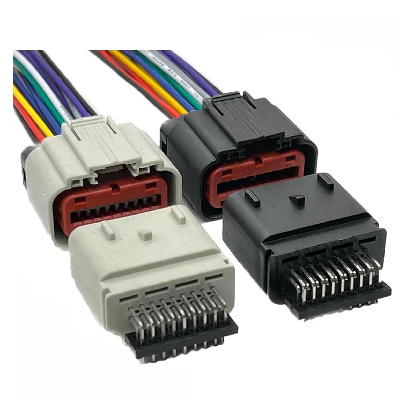 1 Satz 18-polige elektrische Kabelverbinder 2203663-6 for Kfz-Luftmengenmesser, passend for 1488533-6 und 1488533-5(18Pin Grey Male,5 Pcs)