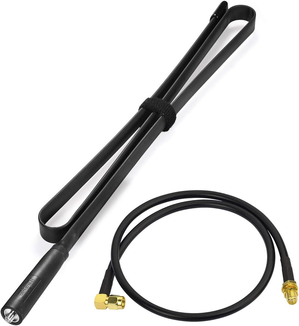 Bingfu 42.5" Foldable Dual Band Ham Radio Antenna W/ Cable - View #10