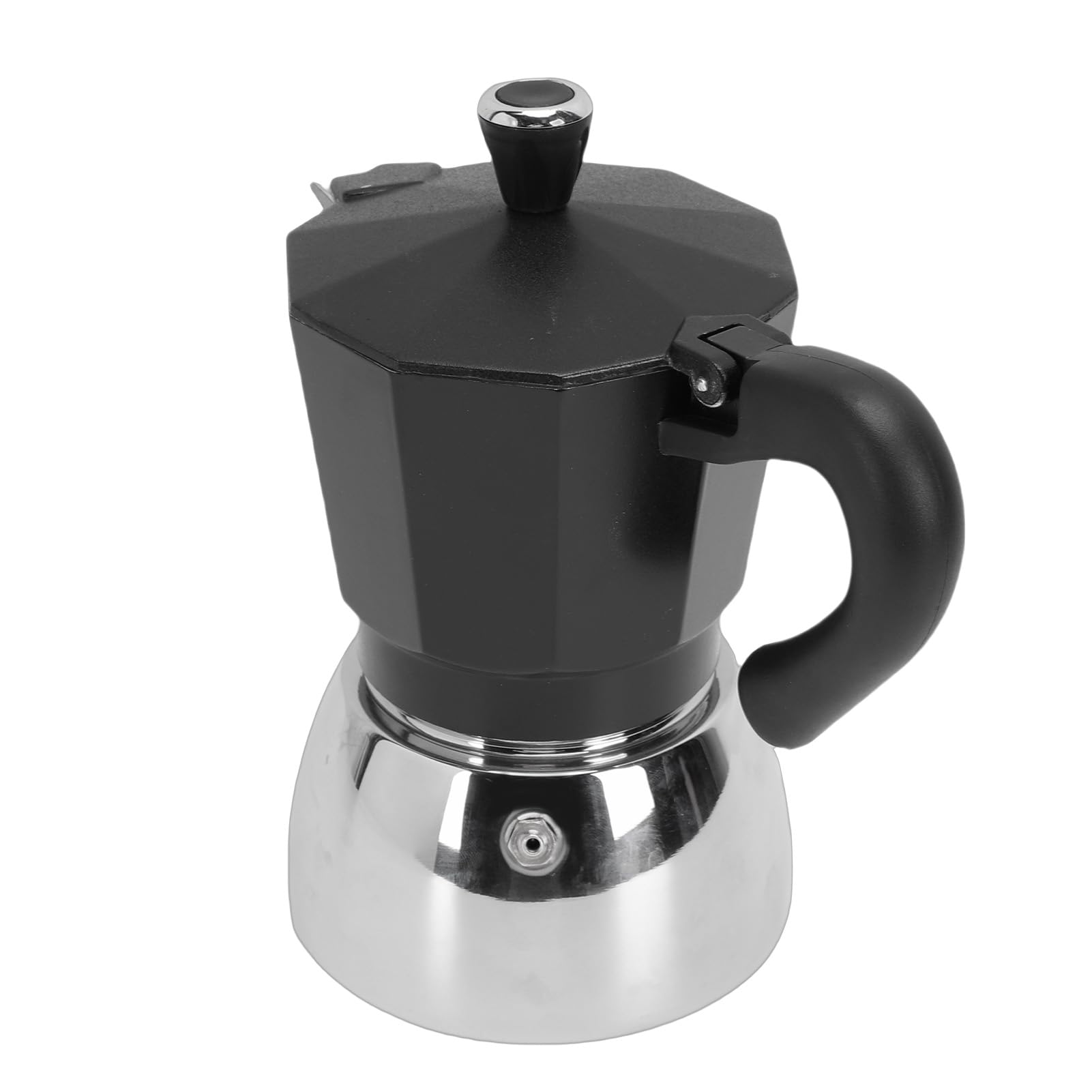 Caffettiera Italiana Caffettiera Ottagonale in Alluminio di capacità Compatta per L'uso Quotidiano, Ideale per gli Amanti del caffè