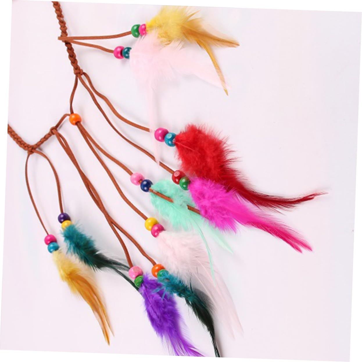 Housoutil 3piezas Diadema Bohemia Borlas y Cuentas Accesorio De Cabello Para Mujeres Fotografía