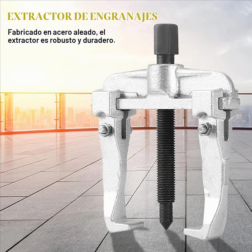 Extractor Rodamientos,Extractor Rodamientos Internos,Extractor Paralelo De Doble Mordaza,Llave Dinamométrica,Para Extraer Rodamientos De Bolas,Engranajes y Discos De Correas,Etc.（10 Pulgadas 250mm）