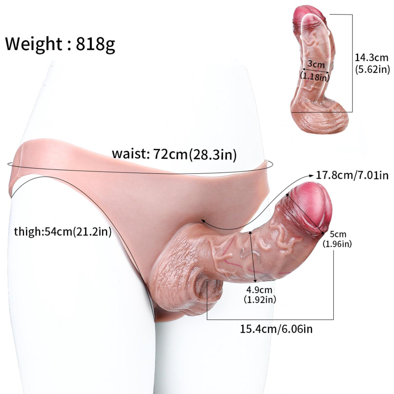 Strapon. Cavo Xxl Strap on Per Uomini Cavo Fallo Cavo Indossabile X Uomo,#4