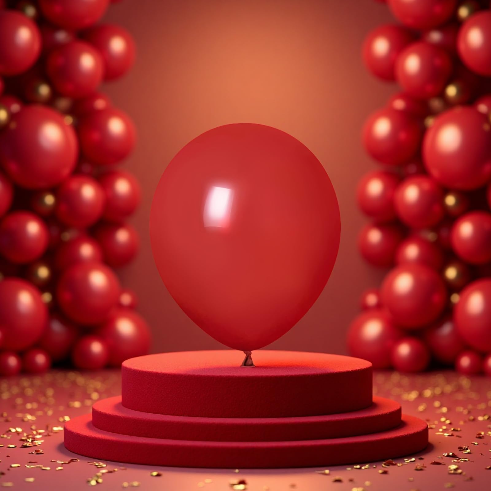 Zestaw czerwonych balonów, 250 szt., balony lateksowe w rozmiarach 25 cm, 30 cm i 45 cm, matowe wykończenie, wielkoformatowy zestaw ogromnych balonów na urodziny, wesela, wydarzenia, artykuły