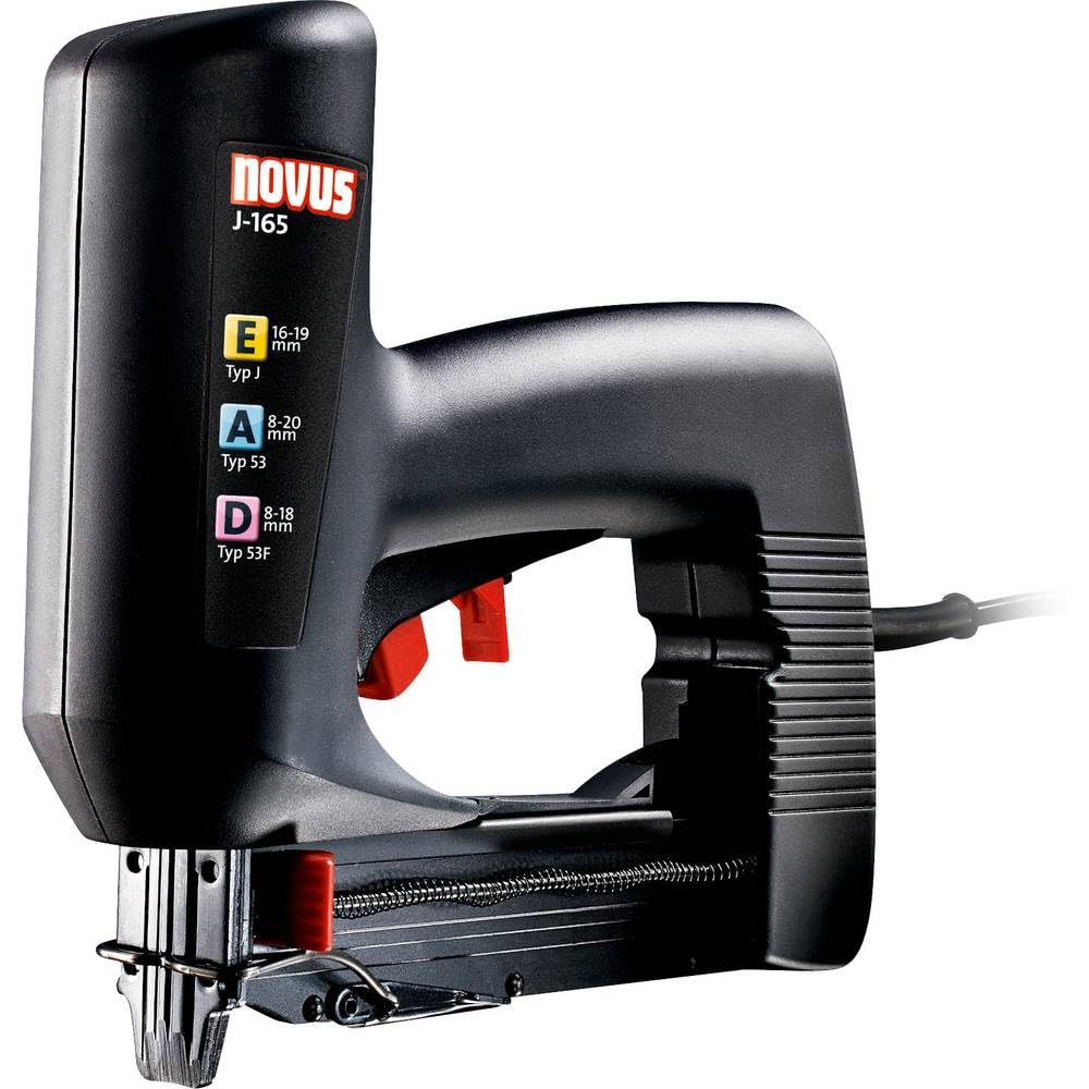 Novus J-165, agrafeuse électrique professionnelle, faible recul, filaire