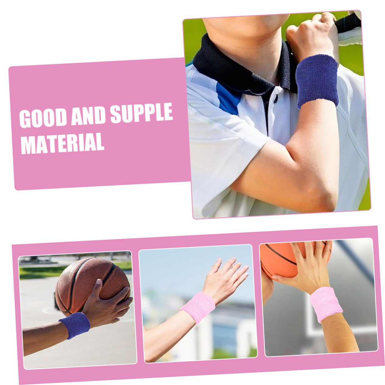 UKCOCO Cinturino Da Polso Tennis Ragazzo Sudore Braccialetti Cinturini Supporti Cinturino Traspirante Braccio Da Polso Protettore Da Polso Polsini Elastici Seta Di Lattice