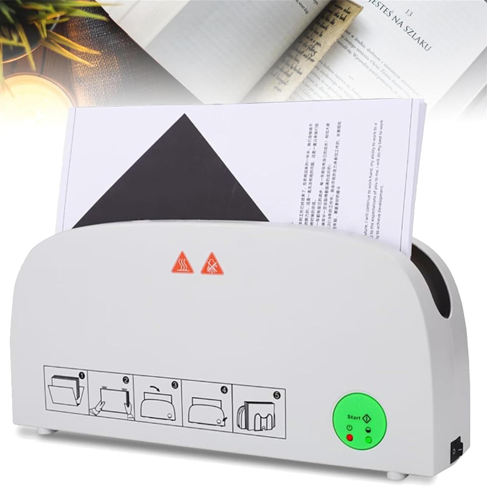 Relieuse électrique thermofusible A4 avec kit de reliure à rainures 33 mm max