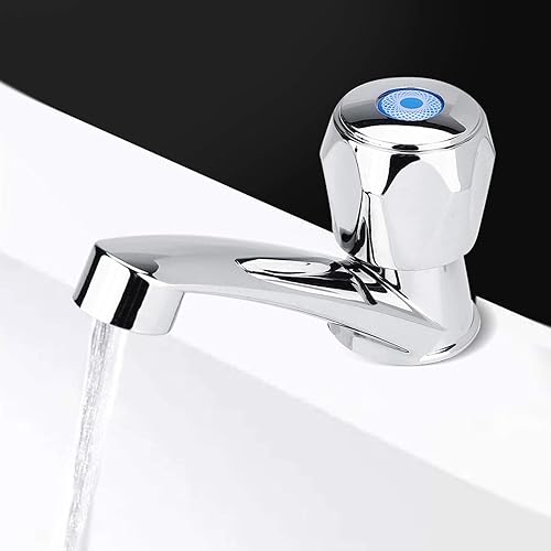 Miniatura 6 de Watris Veiyi Grifo de agua fría individual, grifo de agua ABS, grifo de agua fría, lavabo de baño Accesorios para fregadero de cocina G12 (0.787 in)