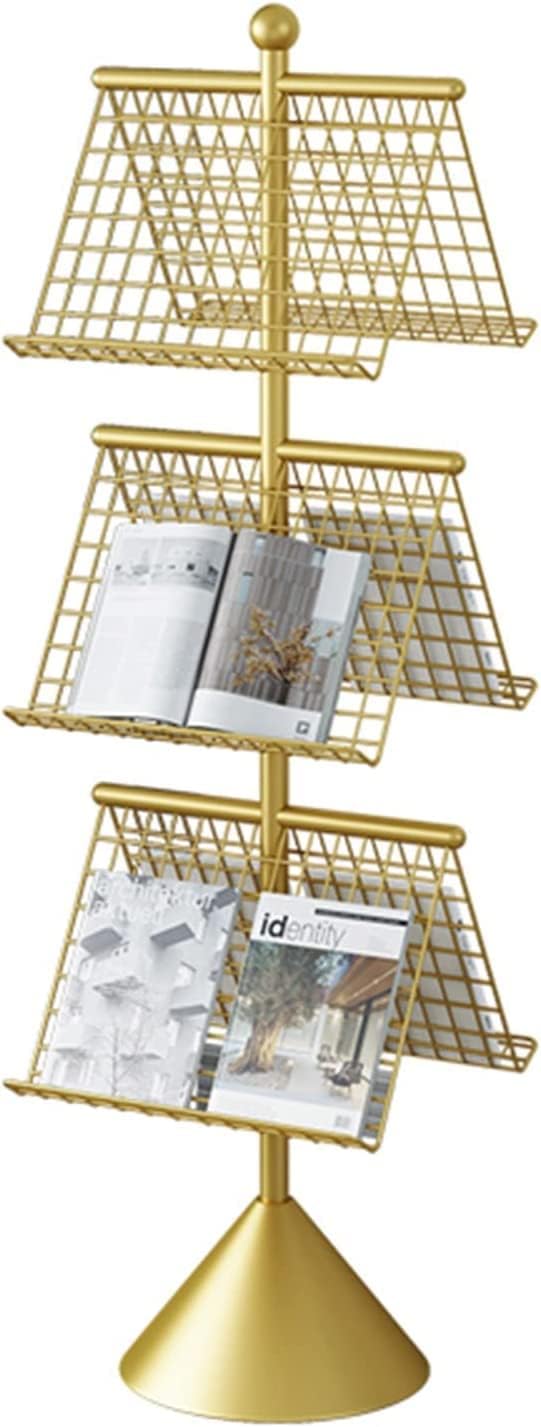 Magazine Stand FloorStanding Magazine Rack Metal Literature Pamphlet