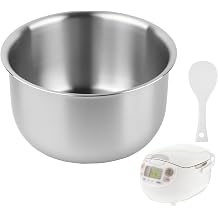 Stainless Steel Inner Pot Compatible with Zojirushi NS-ZCC10 Rice Cooker,