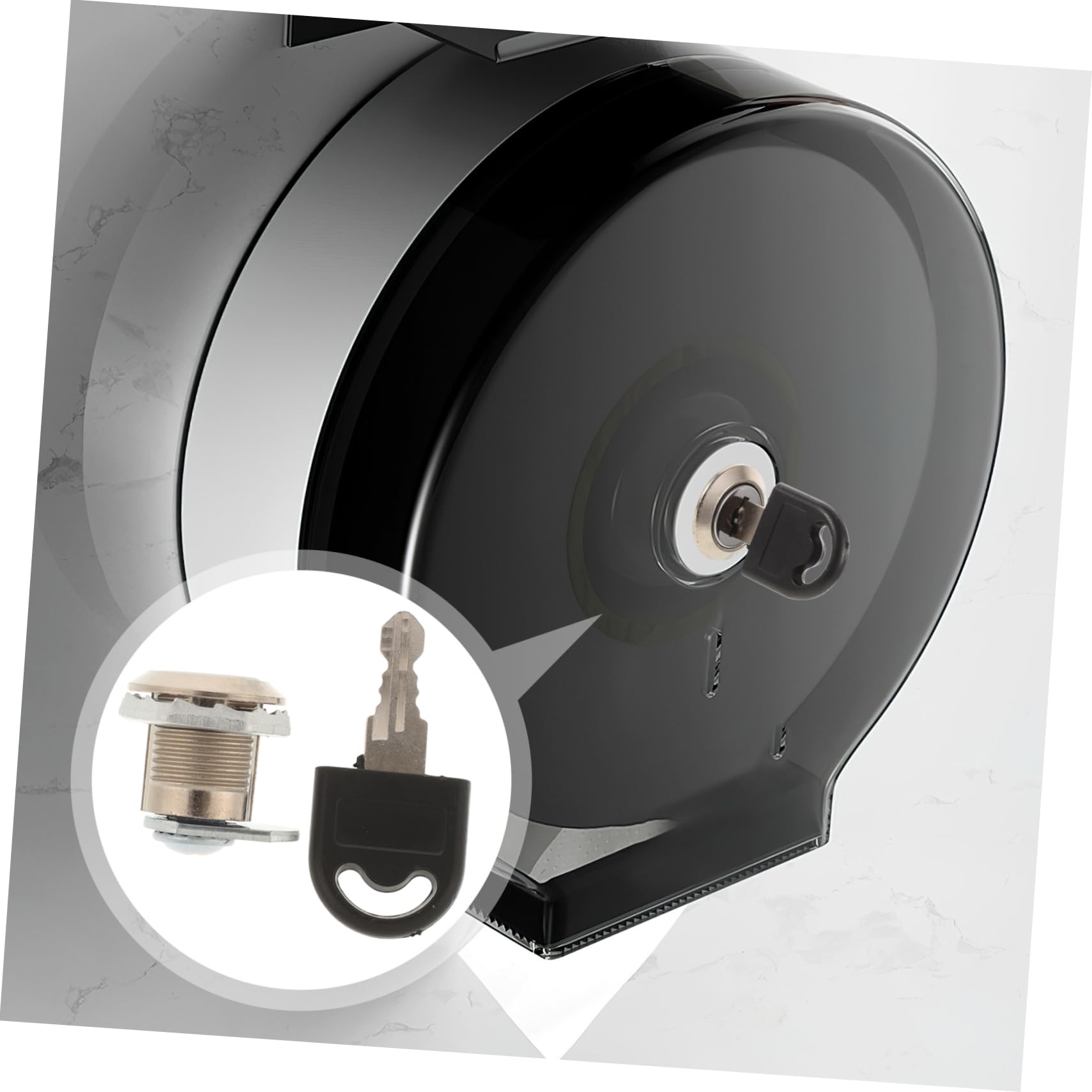 SOLUSTRE 1 Set Roll Box Tissue Box Key Lock and Key Set Roll Paper Box Key Commercial Paper Dispenser Accessories Paper Towels Dispenser Commercial Toilet Paper Toilet Paper Dispenser Key