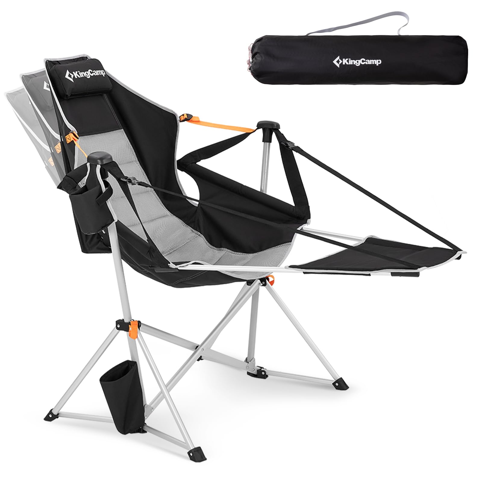KingCamp アウトドアチェア ハンモックチェア フットレスト付 Amazon.co.jp: KingCamp ゆらゆらハンモックチェア アウトドア チェア