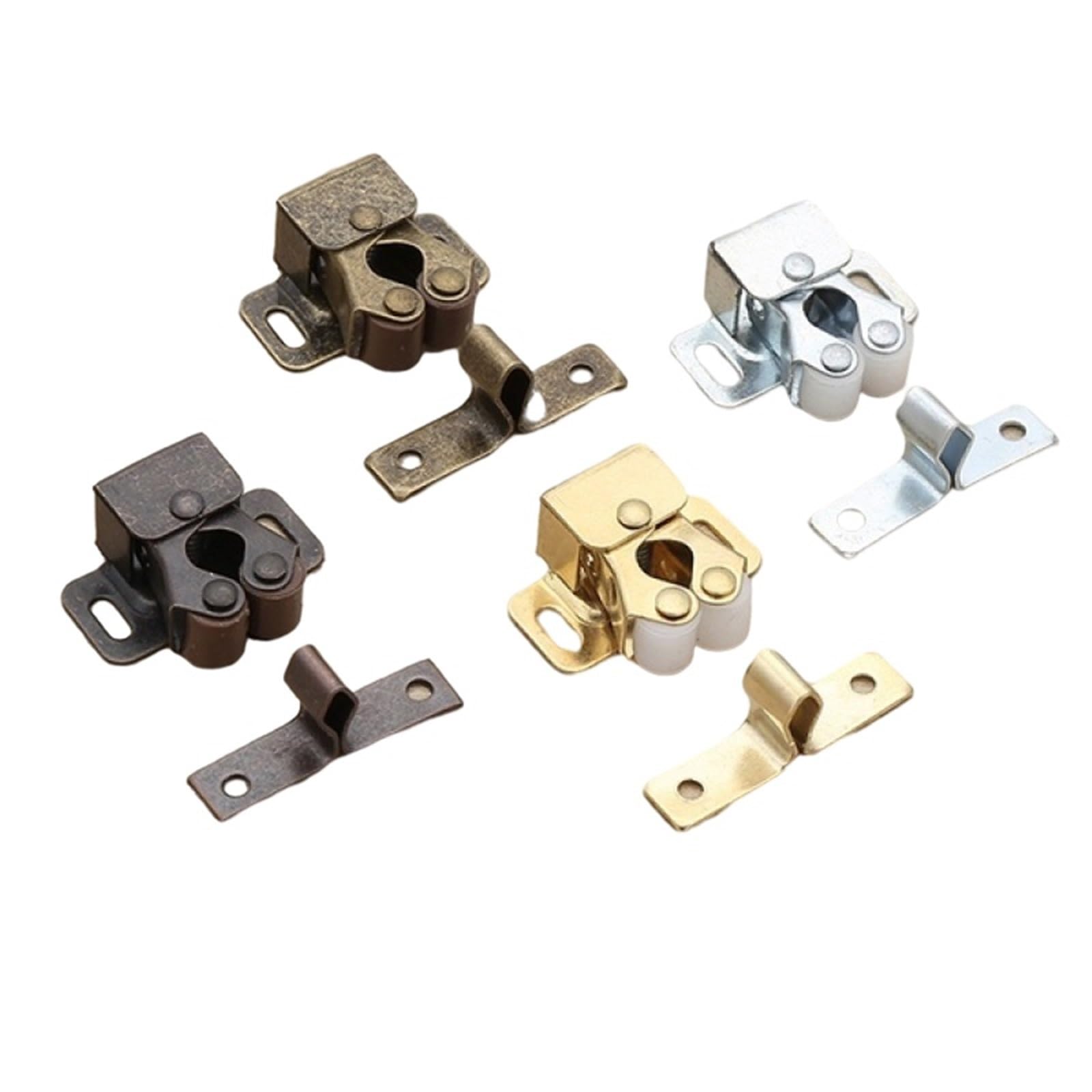 Clingre Boutique Shop Uk Gold 2Pcsset Hardware Fittings Furniture Cabinet Catches Door Stopper Damper Buffer Magnet Closer Hardware Hinges(Gold)