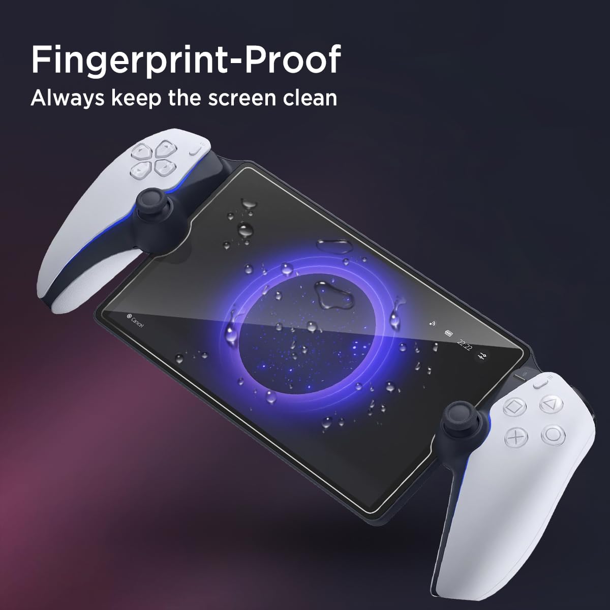 Miimall [2 Piezas] SONY PlayStation Portal Protector de Pantalla, 9H Dureza Cubierta de Vidrio Templado 2.5D Borde Curvo Anti-Rayaduras Anti-Huellas Dactilares Película HD para PlayStation Portal