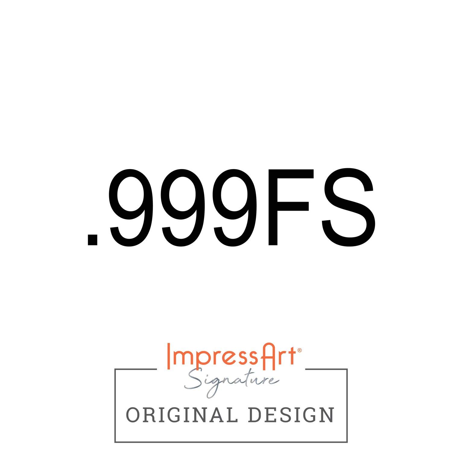 ImpressArt - ".999fs" (Fine Silver) Metal Design Stamp (2mm) - Image 2