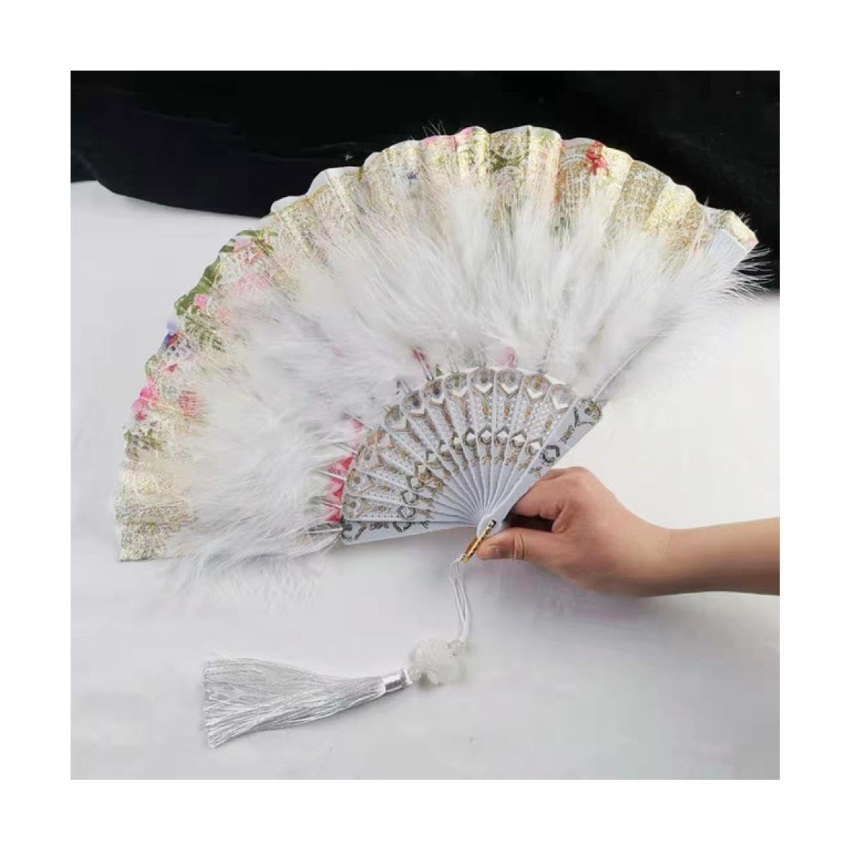 レースのエヴァンタイユ レース 扇子 フランスアンティーク