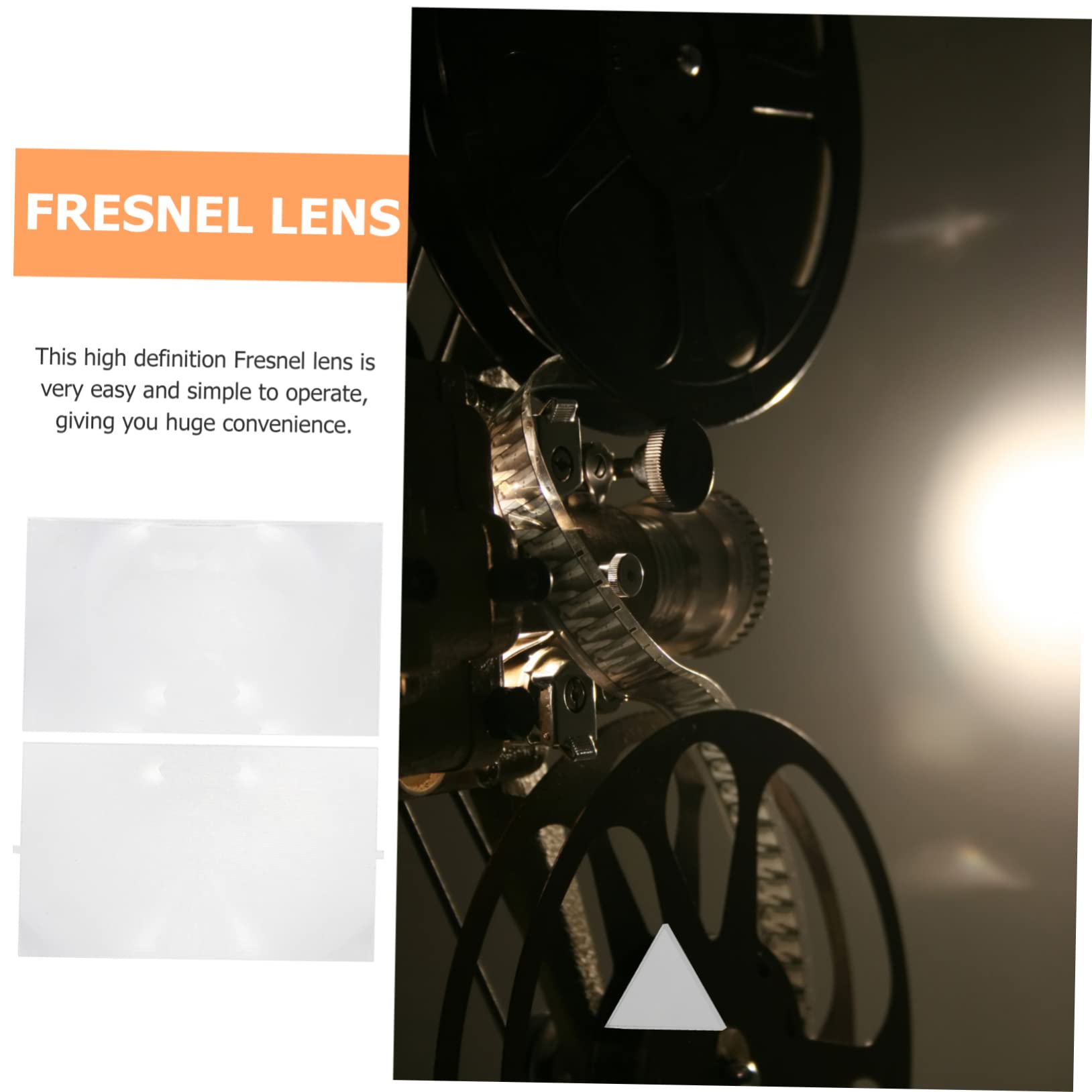 Ipetboom Lens Projector Kit 2pcs 90x140mm Optical Experiment High-Definition Imaging