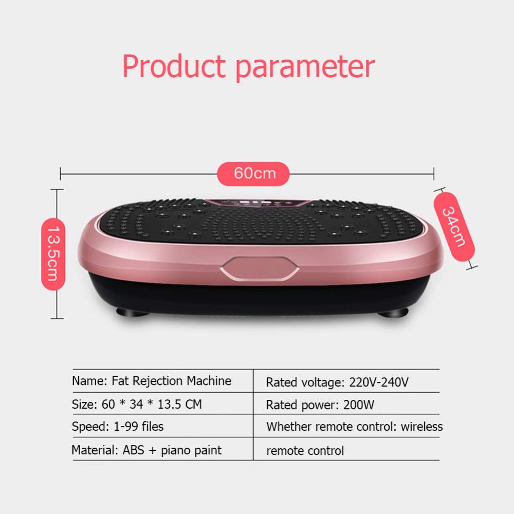 Pedana Vibrante/con Altoparlanti Bluetooth Pedana Vibrante Silenzioso 5 Programmi, 99 Livelli velocità, E LCD Display, Telecomando, Portata 110 kg