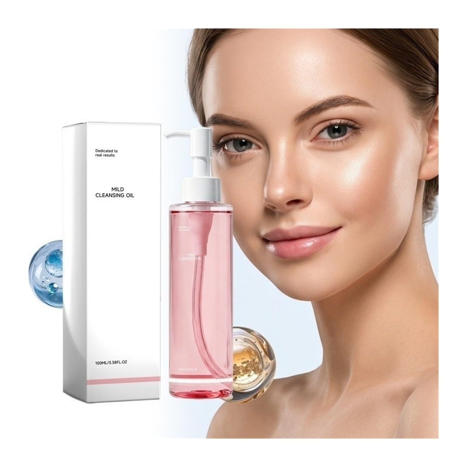 Mit 100 ml Reinigungsöl wird das tägliche leichte Make-up entfernt und das Gesicht ist sauber und lässt sich leicht abspülen.(2pcs)