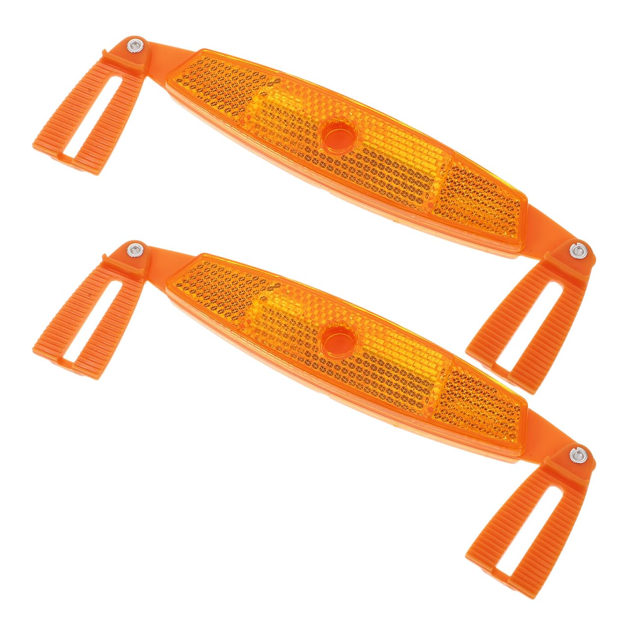 GOOHOCHY 1 Pair Bicycle Reflector Bike Spoke Reflectors Bike Road Reflectors Decoration Bicycle Spoke Reflectors The BIK Cycling Reflector Engineering Plastic Orange